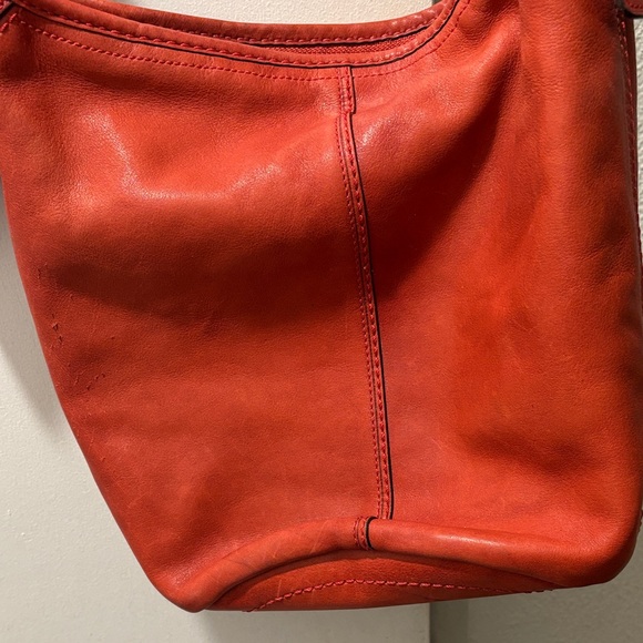 Coach 11422 dark Orange Leather Shoulder Bag - Picture 5 of 16